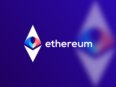 Ethereum Logo Redesign Concept bitcoin blockchain branding btc coins cryptal crypto crypto currency crypto exchange crypto wallet eth ethereum finance logo logo design logos logotype nft smart contract token