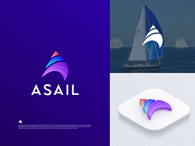 Asail Logo Design - A Letter - Sail Logo Concept a b c d e f g h i j k l m n a letter logo agency logo boat branding design identity logo logo design logos logotype modern letter logo negative space typography o p q r s t u v w q y z sail sail management tech marks sailboat ship travel typography