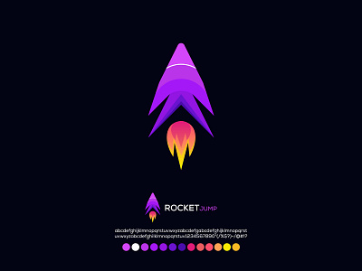 Rocket Jump Logo Design