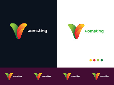 Vomsting Logo Gesign branding branding design design logo logo design typography vector