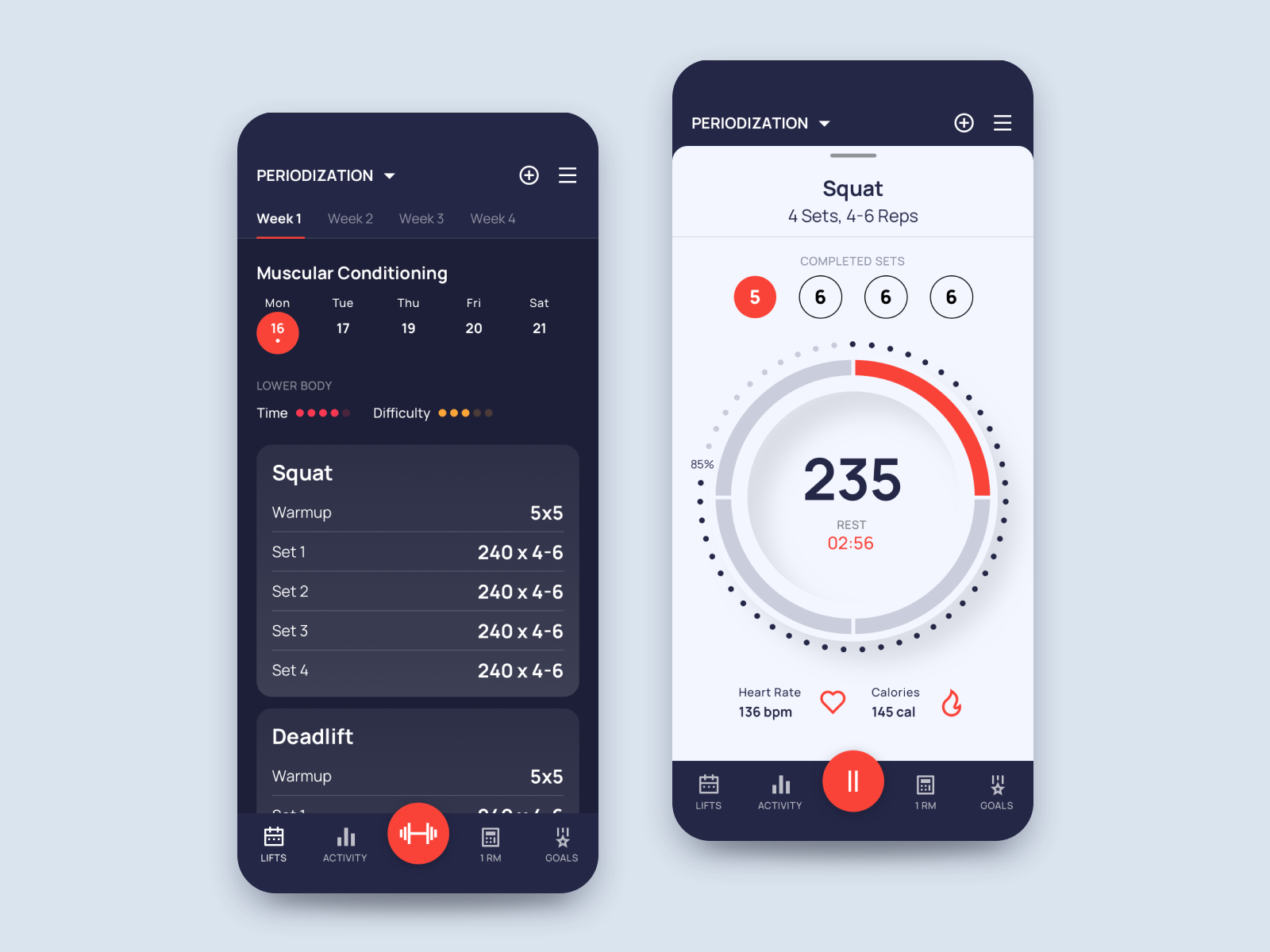 Powerlifting App Concept by Kyle Williams on Dribbble