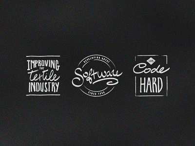 Script Typo Badges