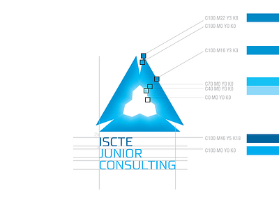 ISCTE Logo [Guidelines] blue brand consulting education geometric logo logotype university