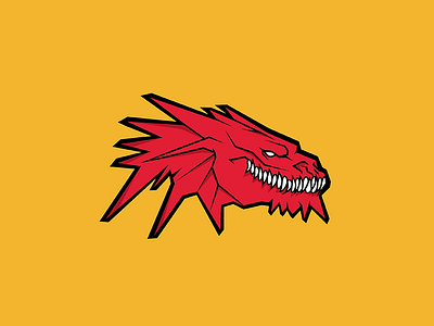 Dragon Head Logo for E-sports branding e sports gaming logo logotype outline solid color
