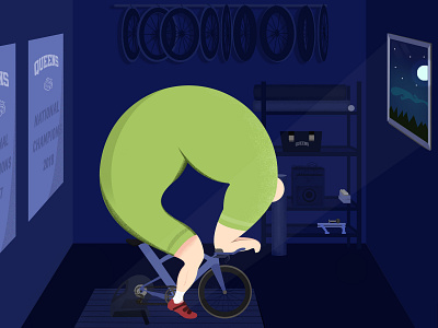 Cyclist animation design flat flat design icon illustration illustrator minimal photoshop vector