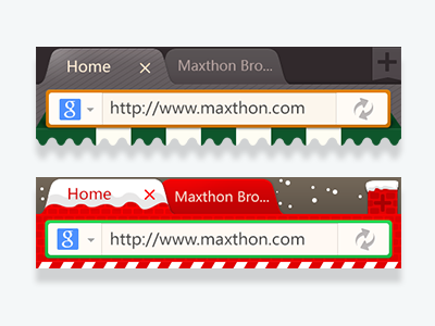 Browser Skin android browser christmas coffee design input onepiece realistic search skin ui