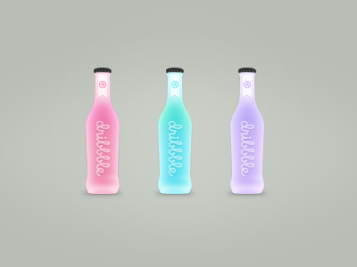 Dribbble Cocktail bottle bright cocktail color dribbble drink glass icon liqueur realistic ui