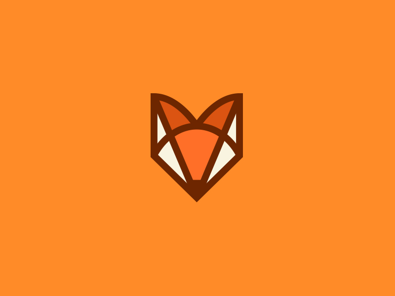 Fox logo by Nate Rosales on Dribbble