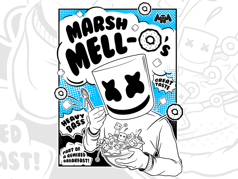 Marshmello Fortnite coloring page | Free Printable Coloring Pages