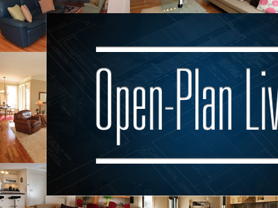 Open Plan Living ecommerce retail typography website