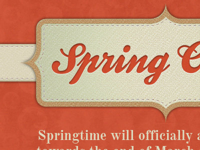Spring Clean ecommerce fabric retail stitching texture website