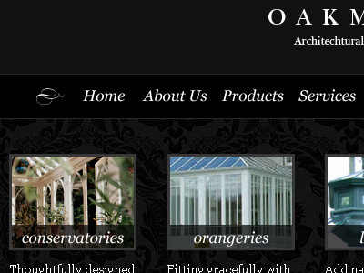 Oakminster Concept cms website