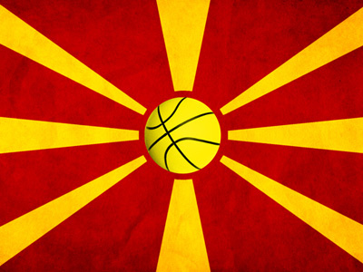 Eurobasket 2011: MACEDONIA Basketball Team in Semi Finals basketball eurobasket 2011 flag macedonia semi finals