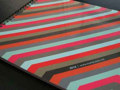 2012 Agenda notebook 2012 agenda cover page notebook stripes