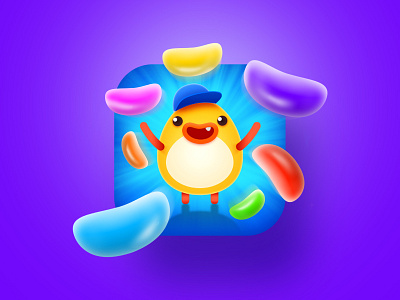 Сharacter game icon app app design candy character colors game game icon icon icon design illustration