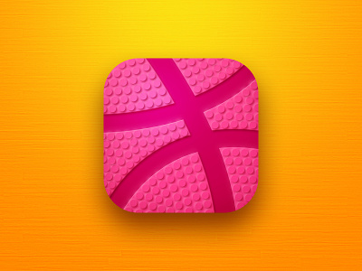 Hello dribbble app basketball hello dribble icon icon design logo neomorphism sport