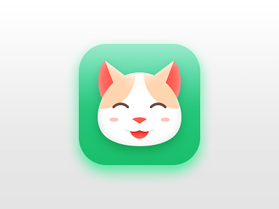 Quite cat icon animal app app store cat character flat icon icon design illustration quite