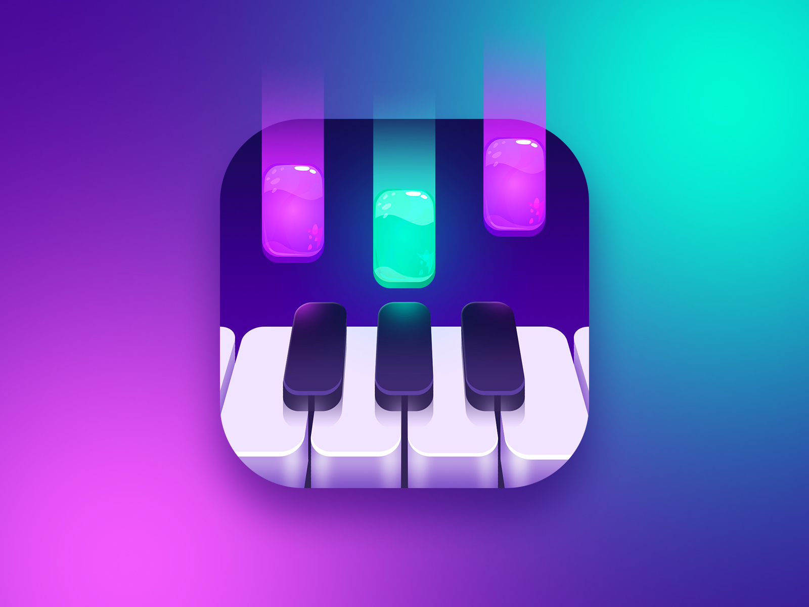Piano game icon by Vyachaslav Korziuk for Gismart on Dribbble