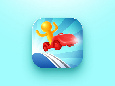 Race car game icon