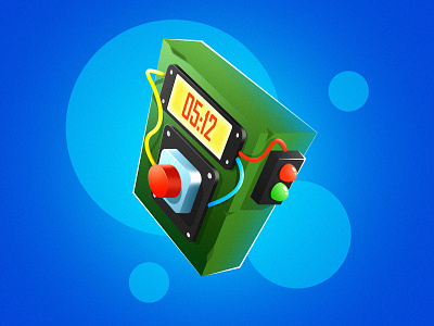 Bomb! app bomb boom concept explosion icon illustration