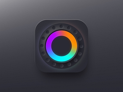 Jog Icon for DJ app app app store circle colors dj game icon icon design jog music neomorphism
