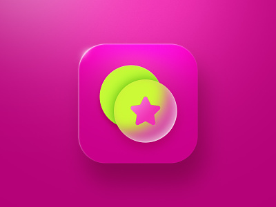 Filter Icon app app store blur filter glass icon icon design illustration logo modile star ui