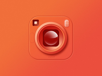 Camera Icon app app store camera icon icon design illustration insta lens mobile neomorphism