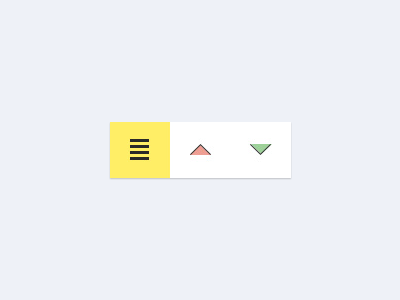 Va Voom – colorful interface bits bar colorful fresh menu ui design yellow