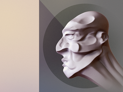 Futurist head Sculpt - Personal work