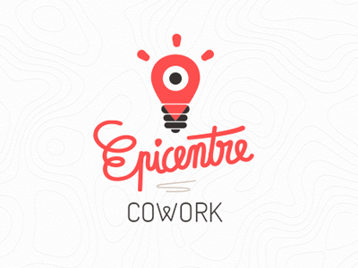 Épicentre Cowork - logo proposal handmade type identity logo script