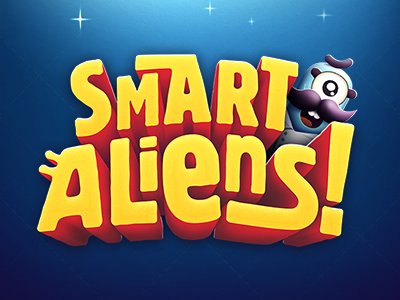 Smart Aliens - Logo aliens identity illustration logo space