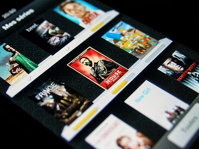 TVShow Time redesign - My series app ios iphone shelf tv ui design