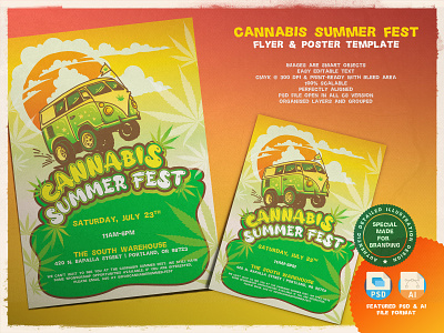 Cannabis Summer Fest cannabis cannabis branding cannabis design cannabis event cannabis fair conference event event branding event flyer fair fest festival flyer flyer artwork flyer design flyer template flyers poster poster design weed