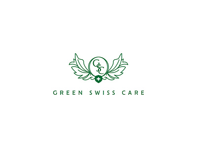 Green Swiss Care Logo brand branding canna cannabis cannabis logo cbd cbd logo graphicdesign green swiss care hemp oil hemp oil product logo logo design logomark logotype