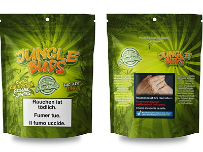 JUNGLE BUDS CBD FLOWER PACKAGING & BRANDING for Jungle Grow Shop cannabis cbd cbd flower design graphic design ill illustration label design packaging packaging design vintage