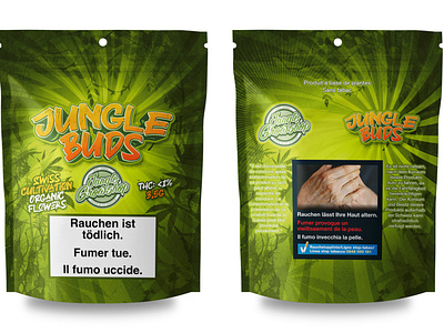 JUNGLE BUDS CBD FLOWER PACKAGING & BRANDING for Jungle Grow Shop