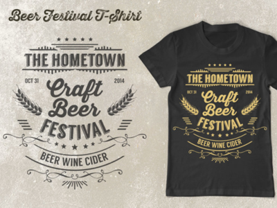 Beer Festival T-Shirt artisan beer cider craft festival lager stout t shirt tee tees wine