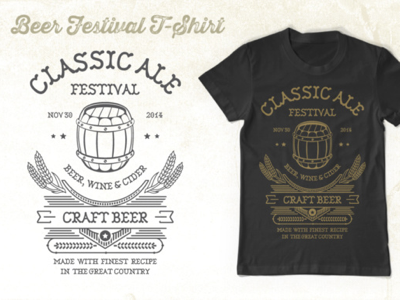 Beer Festival T-Shirt artisan beer cider craft festival lager octoberfest wine