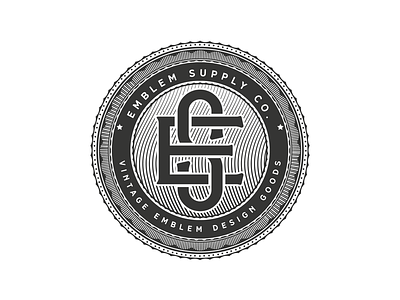 EmblemSupply Co. badge emblem logo insignia retro supply vintage