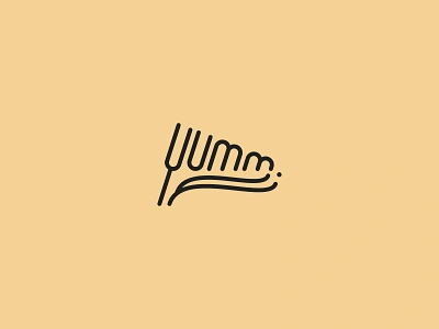 Yumm Logo Design Challenge Day 21 abstract brand branding cool creative curve dailylogo dailylogochallenge day 21 design logo logodesign logodesignchallenge logodesigners restaurant tasty yamm yammi