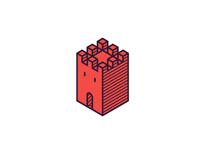 KASBAH branding castle design logo tower