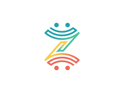 Z branding design logo smile z logo