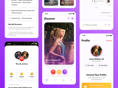 Commited-Dating App app design application design dating ios app desig matching meetup mobile app mobile ui ui design ui ux