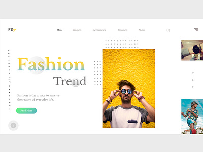 Fashion Trend colors cool colors design e commerce e commerce shop fashion handsome homepage models typography ui ui inspiration ux