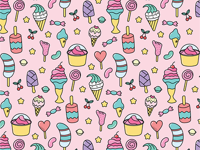 Seriously delicious ice cream pattern