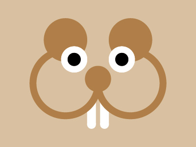 Hamster animal circles geometric illustration symbol