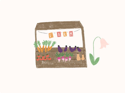 Roadside farmstand illustration for Keittiö app. app art branding dailyui design illustration ui ux web