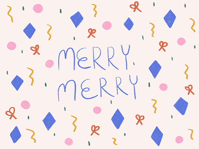 Merry merry! art branding colourful design illustration procreateapp ui