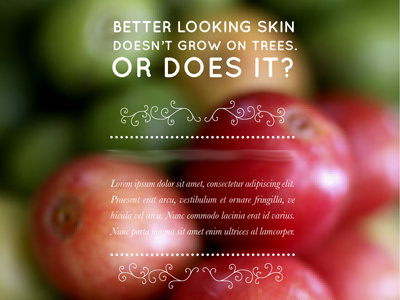 Organic detail beauty industry flourish fruit organic