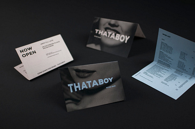 Thataboy Wine Bar brand design brand identity branding branding and identity branding concept leaflet design logo logodesign menu menu design wine wine bar